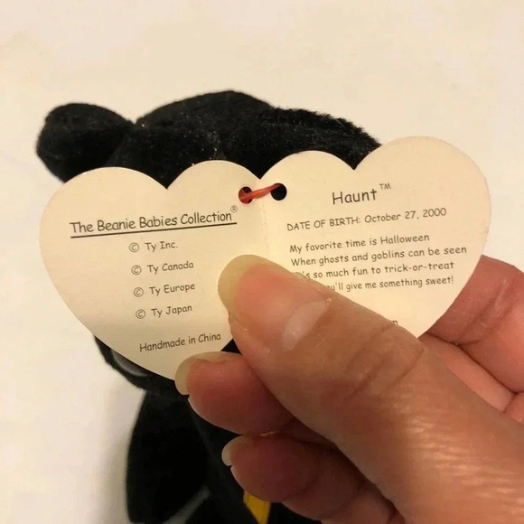Vintage Ty Beanie Babies Hunt the Halloween Bear 2001 - Picture 3 of 6
